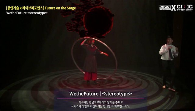 2020 콘텐츠임팩트 당시의 ‘Future on the Stage’ 공연 자료(출처=한국콘텐츠진흥원)