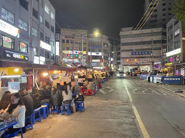 6일 서울 종로구 낙원악기상가 인근 포차. © 뉴스1