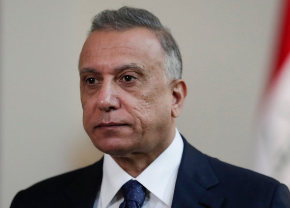 무스타파 알카디미 이라크 총리. 뉴시스