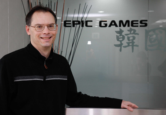 게임엔진 ‘언리얼’ 시리즈로 유명한 미국 게임 개발회사 에픽게임스의 팀 스위니 대표. <사진제공=에픽게임스코리아>