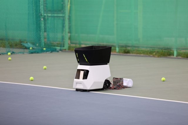 큐링이노스(권예찬 대표)가 만든 맞춤형 테니스 훈련 시스템, 출처=인천대학교 창업지원단