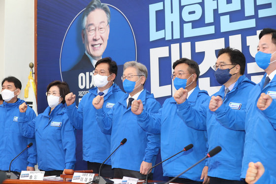 민주당 선대위 더불어 박영선, 윤호중·박지현