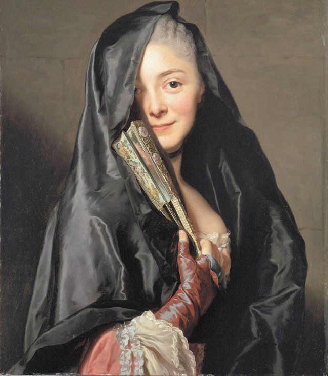 알렉산데르 로슬린 ‘베일을 쓴 여인’,1768년.