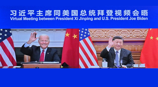조 바이든 미국 대통령(왼쪽)과 시진핑(習近平) 중국 국가주석. (중국 국무원 홈페이지 갈무리) ⓒ 뉴스1