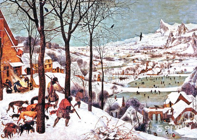 겨울은 다른 계절에는 불가능한 색다른 모험의 시기이기도 하다. 네덜란드 화가 대(大) 피터르 브뤼헐의 유화 ‘눈 속의 사냥꾼들’(1565년). 동아일보DB