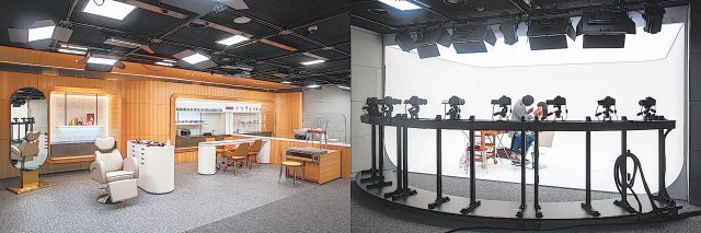 실감형 콘텐츠 제작 시스템(VX, Virtual eXperience)이 구축된 최신 아트 테크 스튜디오(ART TECH STUDIO) 전경.