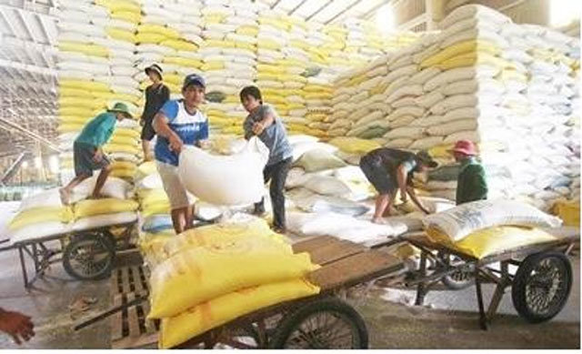 베트남 현지에서 NAIS 시스템을 기반으로 쌀을 운반하고 있다. 농림축산식품부 제공