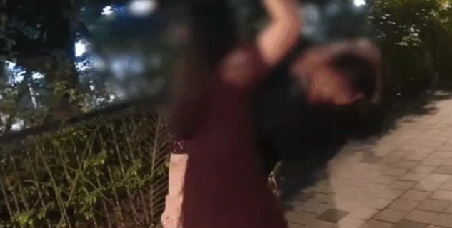 술에 취한 20대 여성의 폭행 장면이 담긴 영상. 온라인 커뮤니티 캡처