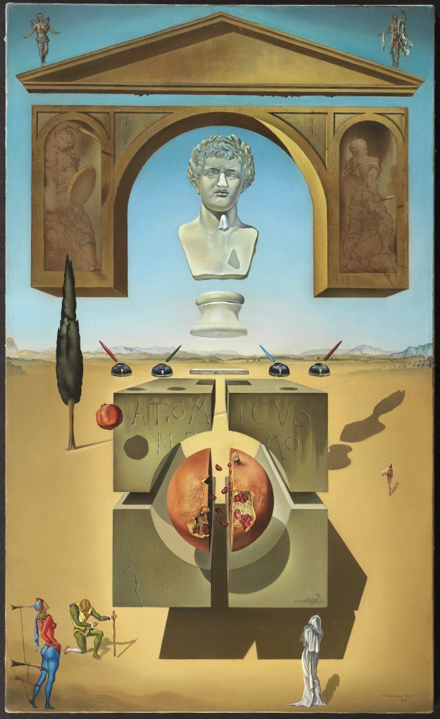 네로의 코 주위의 탈물질화(1947년), ⓒ Salvador Dali, Fundacio Gala-Salvador Dali