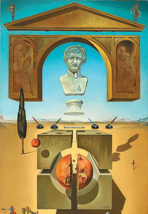 네로의 코 주위의 탈물질화(1947년). ⓒ Salvador Dali, Fundacio Gala-Salvador Dali