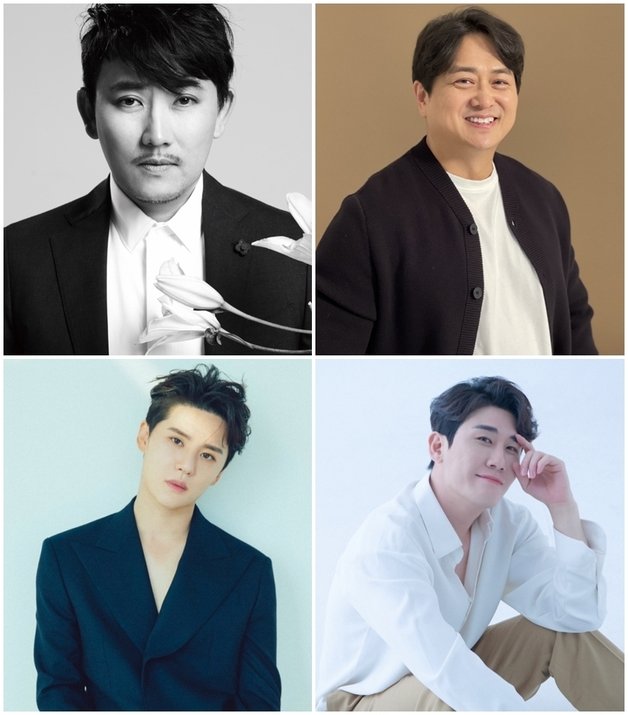 (왼쪽 위부터) 이승철, 김찬우, 영탁, 김준수 / 사진제공=레이블 플렉스엠, 팜트리아일랜드, 밀라그로, 채널A