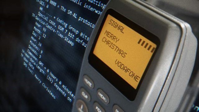 1992년 영국 이동통신사 보다폰의 개발책임자가 직장 동료에게 보낸 세계 최초의 문자메시지. ‘메리 크리스마스’라고 적혀 있다. 보다폰 제공