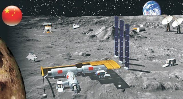 중국과 일본의 달 탐사 경쟁이 본격화하고 있다. 중국은 2027년까지 달에 무인 연구기지를 건설하겠다는 계획을 발표하며 기지 조감도를 공개했다. 바이두 화면 캡처