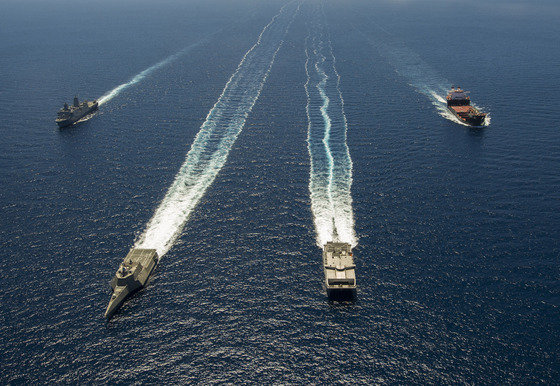 2014년 열린 림팩(RIMPAC·환태평양군사훈련) 모습. © AFP=뉴스1