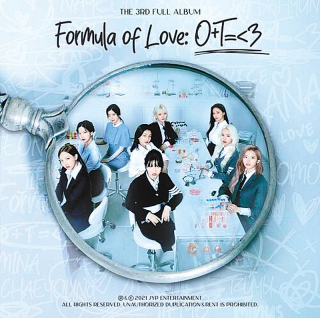 트와이스 정규 3집 ‘Formula of Love: O+T=＜3’ 사진 출처 JYP엔터테인먼트