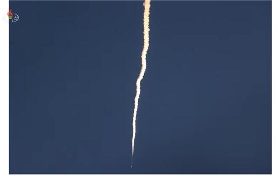 북한이 전날인 12일 공개한 극초음속미사일의 모습.(조선중앙TV 갈무리)© 뉴스1