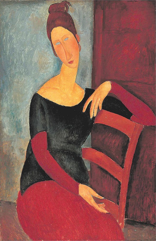 아메데오 모딜리아니 ‘화가 부인의 초상’, 1918년.