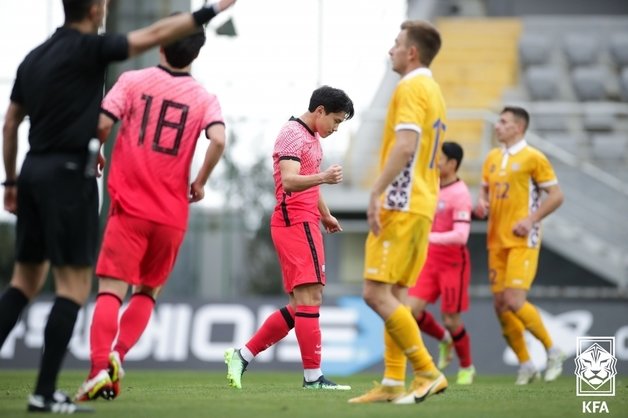 몰도바와의 평가전에서 쐐기골을 넣었던 조영욱(대한축구협회 제공)© 뉴스1