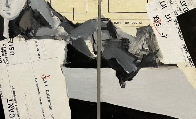 최욱경, 무제, 1960년대, 캔버스에 아크릴릭, 58 x 92cm