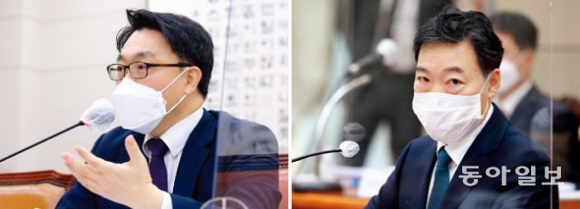 김진욱 고위공직자범죄수사처장(왼쪽)과 김오수 검찰총장. [동아DB]