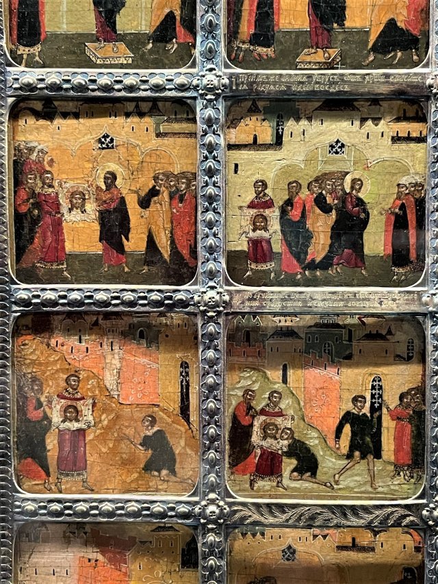 스트로가노프 공방, 솔브이체고드스카야, 손으로 만들지 않은 구세주(아케이로포이에토스)의 역사, 17세기 초,