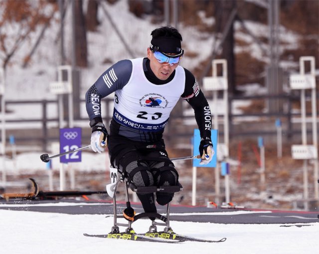 패럴림픽 2회 연속 메달을 노리는 한국 장애인 노르딕 스키 간판 신의현. 대한장애인체육회 제공