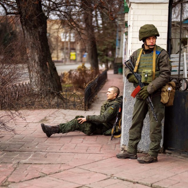 러시아군과 교전 중인 우크라이나군 병력. [뉴시스]