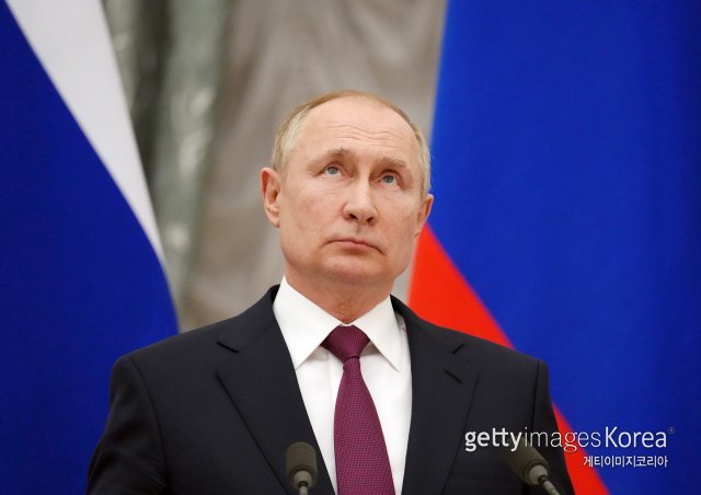 블라디미르 푸틴 러시아 대통령. 게티이미지 코리아