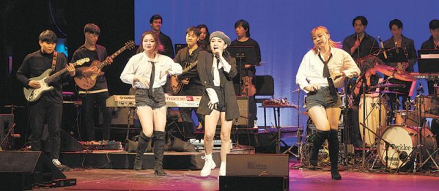 미국 버클리음대에서 8일(현지 시간) 미국, 중국, 가나 등의 학생들이 연 케이팝 공연. ⓒDave Green