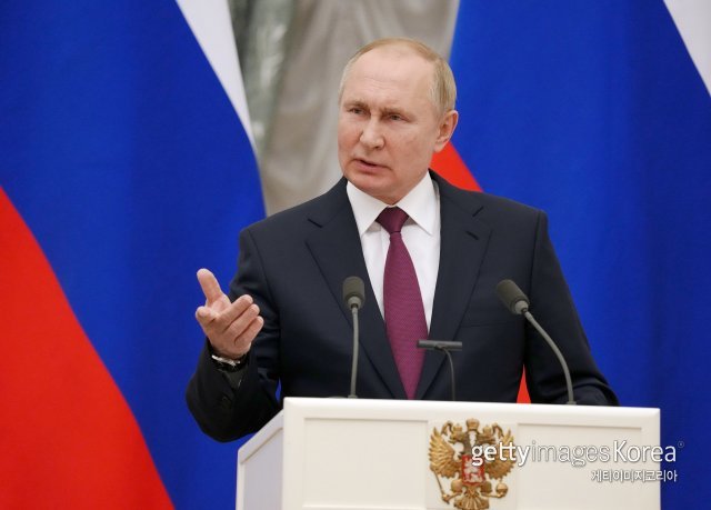 블라디미르 푸틴 러시아 대통령. 게티이미지 코리아