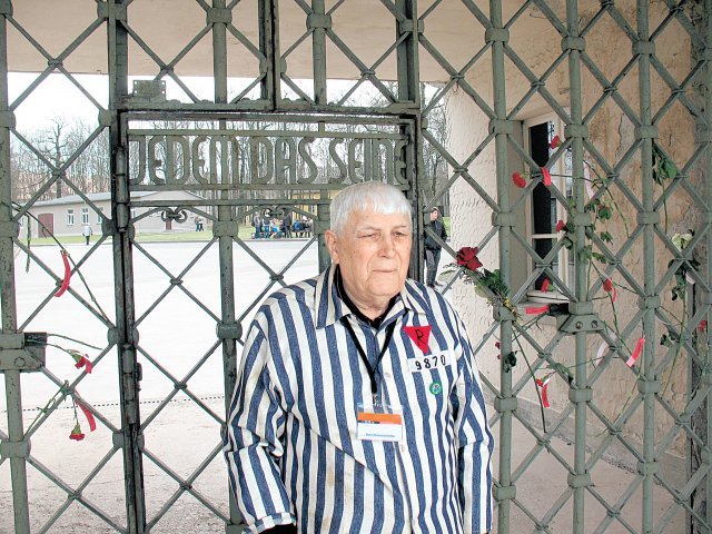 러시아의 포격으로 숨진 우크라이나 홀로코스트 생존자 보리스 로만첸코의 생전 모습. 사진 출처 부헨발트 강제수용소 기념관 트위터