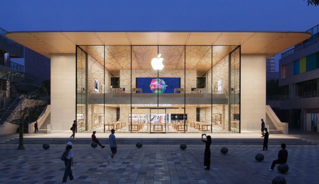 중국 베이징 애플 매장. 애플 홈페이지