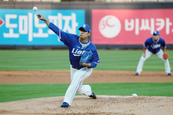 삼성라이온즈 선수 시절의 윤성환 투수. 2019.8.16/뉴스1