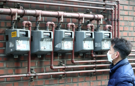 28일 서울의 한 다세대주택 가스 계량기 모습. 2021.12.28/뉴스1