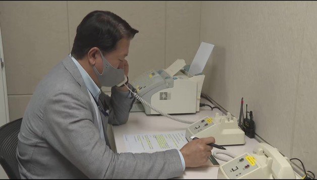 남북공동연락사무소 통신연락선. 통일부 제공