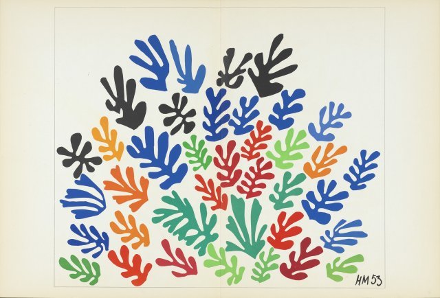 마티스, 한 다발, 1954년. © Succession H. Matisse/Life and Joy