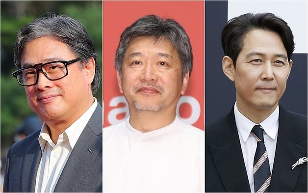 박찬욱, 고레에다 히로카즈, 이정재(왼쪽부터) © 뉴스1 DB