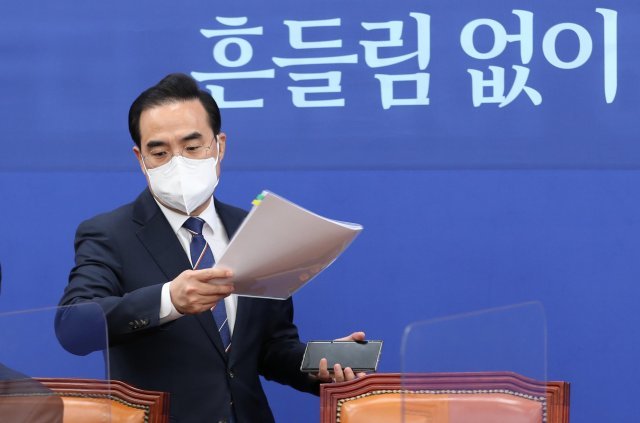 박홍근 더불어민주당 원내대표. 사진공동취재단