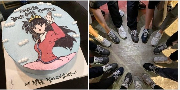 탁현민 청와대 의전비서관은 청와대 업무종료 10일을 남겨놓은 지난 30일, 동료들과 함께 조촐한 이별식을 했다며 관련 사진을 자신의 SNS에 공개했다. (SNS 갈무리) © 뉴스1