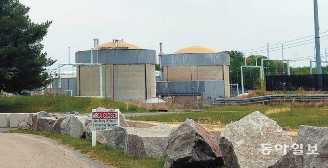 미국 동부 메릴랜드주 러스비에 위치한 주 내 유일의 원자력발전소 ‘캘버트클리프 원전’의 모습. 메릴랜드주는 지난달 이 원전에서 
생산되는 전력을 ‘청정에너지’에 포함시키는 기후변화 대책법을 통과시켰다. 러스비=문병기 특파원 weappon@donga.com