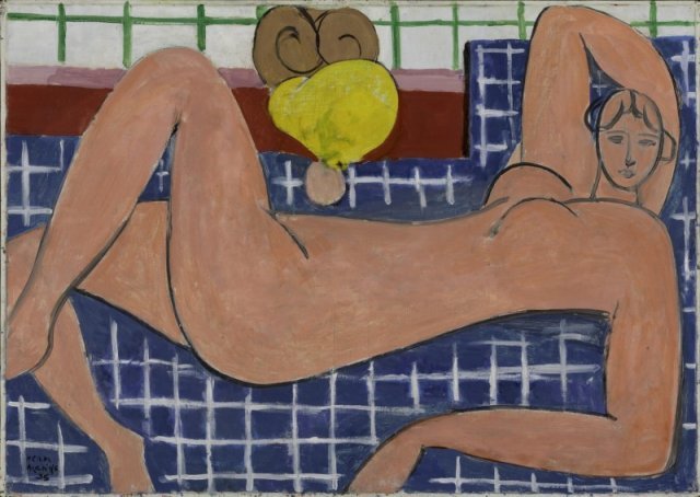 앙리 마티스, Large Reclining Nude, 1935년. © 2022 Succession H. Matisse/Artists Rights Society (ARS), New York.