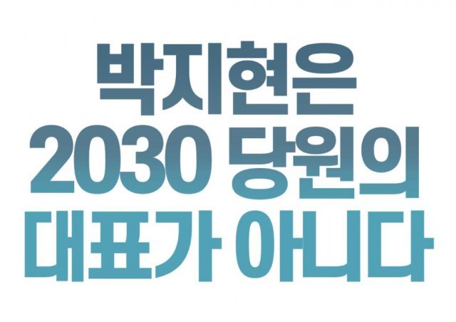 민주당 박지현 공동비상대책위원장 사퇴 집회 측이 만든 팸플릿. 트위터 갈무리
