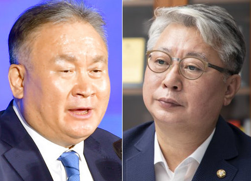 민주당 이상민(왼쪽)·조응천 의원. 조영철 기자 korea@donga.com