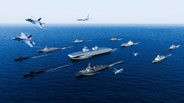 한국형 항모전투단 개념도. 사진 제공 · 해군