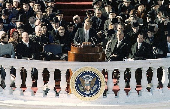 1961년 존 F 케네디 대통령의 취임식. 위키피디아