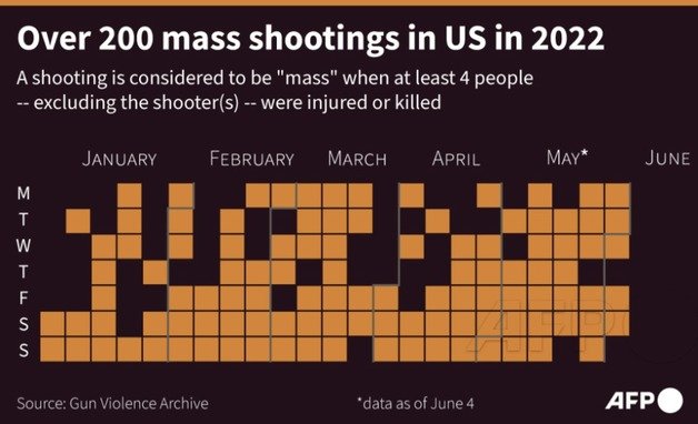 올해 들어 미국에서만 200건 이상의 총기난사 사건이 발생했다. © 뉴스1
