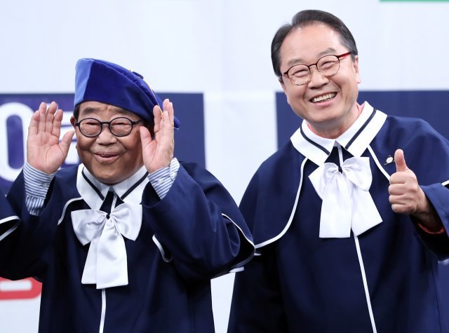 방송인 송해와 이상벽. 뉴스1