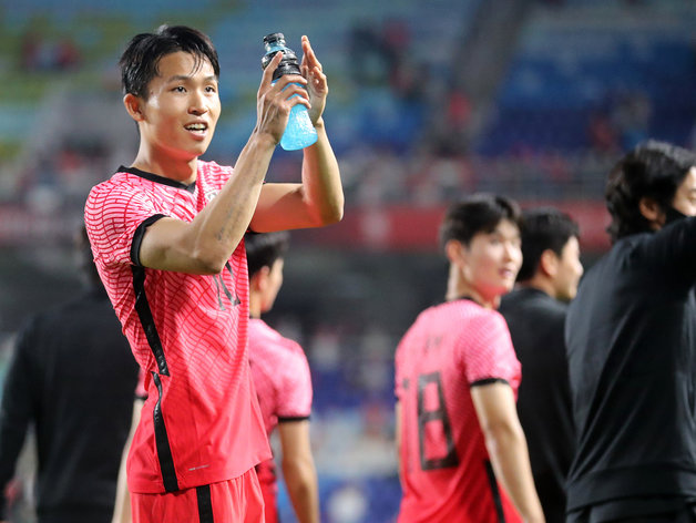 한국 축구대표팀의 정우영.© News1