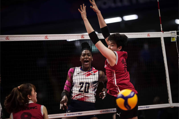 여자 배구대표팀이 도미니카 공화국에 0-3으로 완패했다. (FIVB 홈페이지) 뉴스1