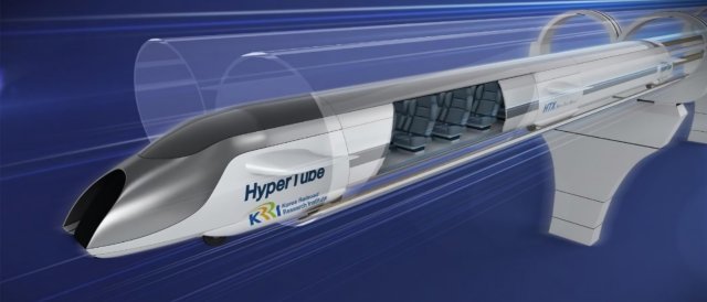 ‘꿈의 열차’로 불리는 하이퍼튜브 상상도. 한국철도기술연구원 제공